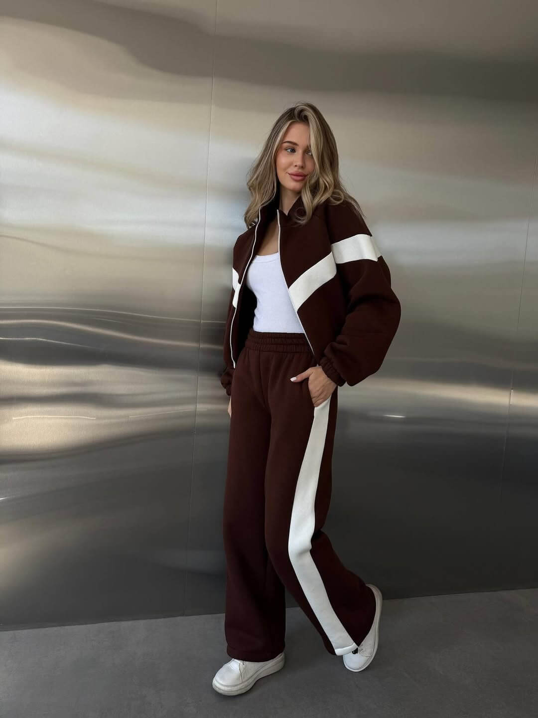 AURA TRACKSUIT - Ensemble Molleton Turc Premium Oversize Femme