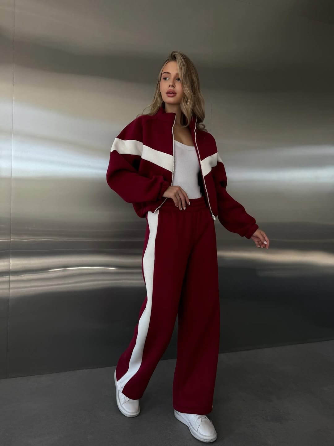 AURA TRACKSUIT - Ensemble Molleton Turc Premium Oversize Femme