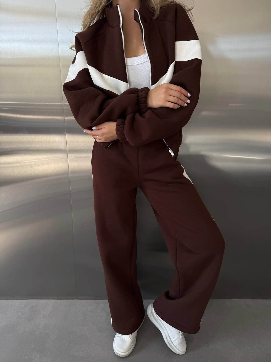 AURA TRACKSUIT - Ensemble Molleton Turc Premium Oversize Femme