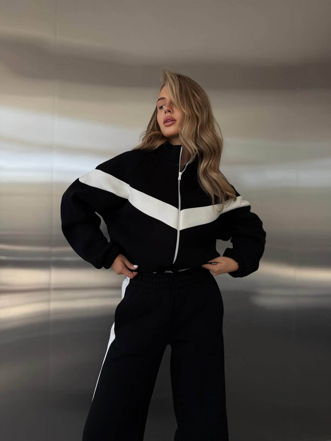 AURA TRACKSUIT - Ensemble Molleton Turc Premium Oversize Femme