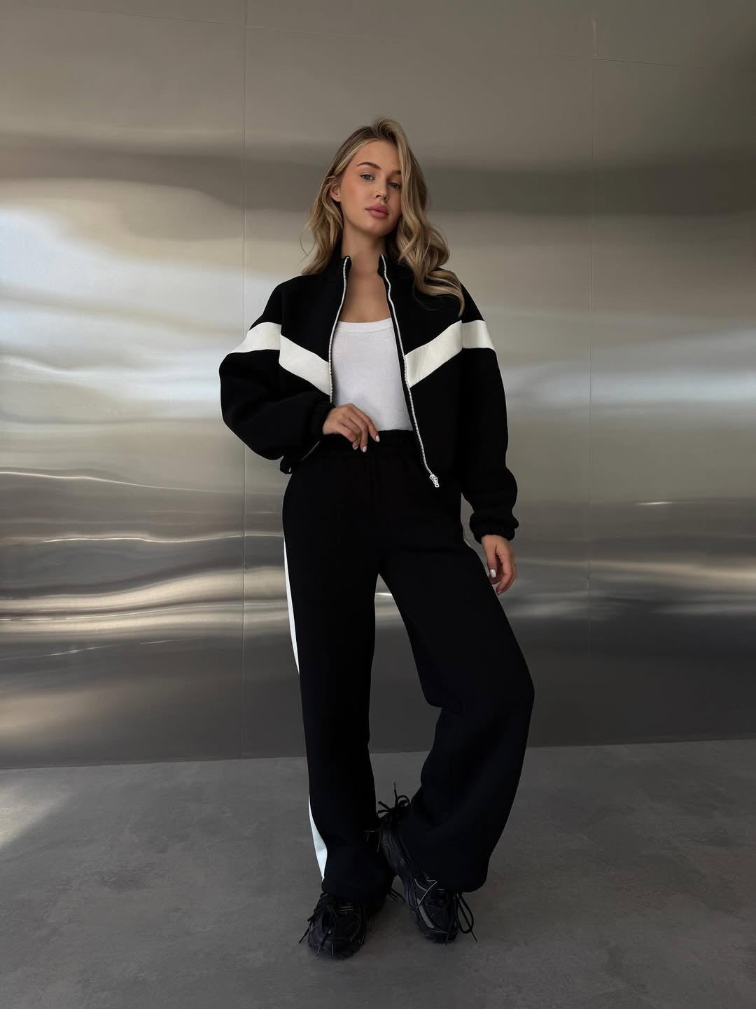 AURA TRACKSUIT - Ensemble Molleton Turc Premium Oversize Femme